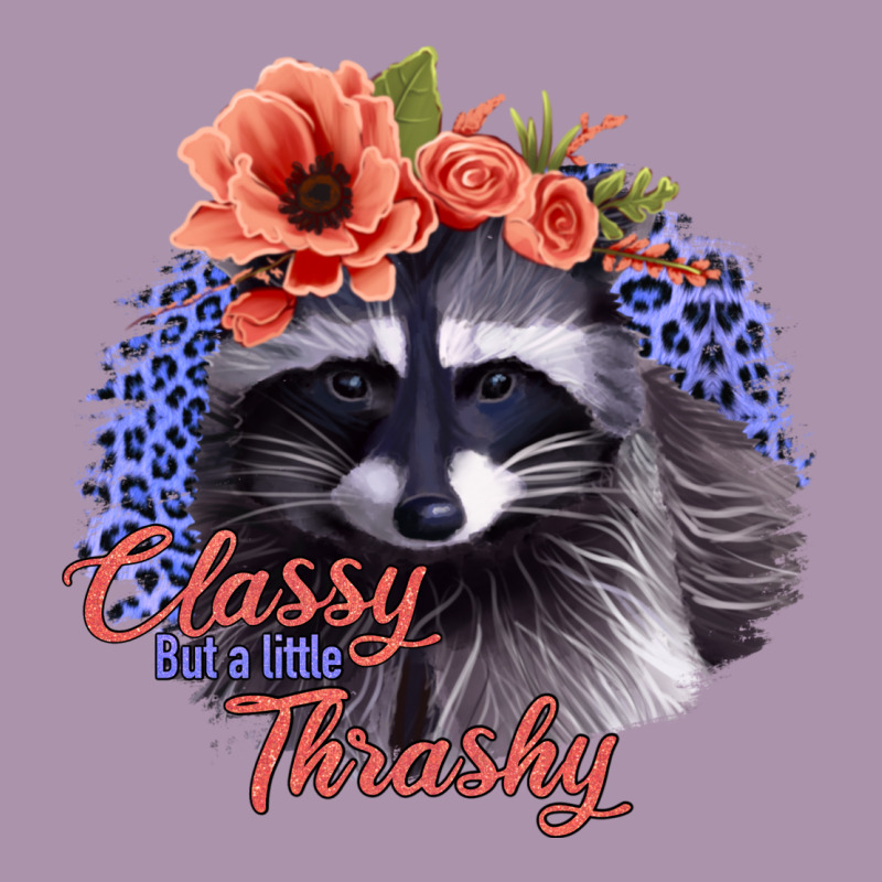 Classy But A Little Thrashy Racoon With Flowers Heavyweight Hoodie by Jasminsmagicworld | Teevron