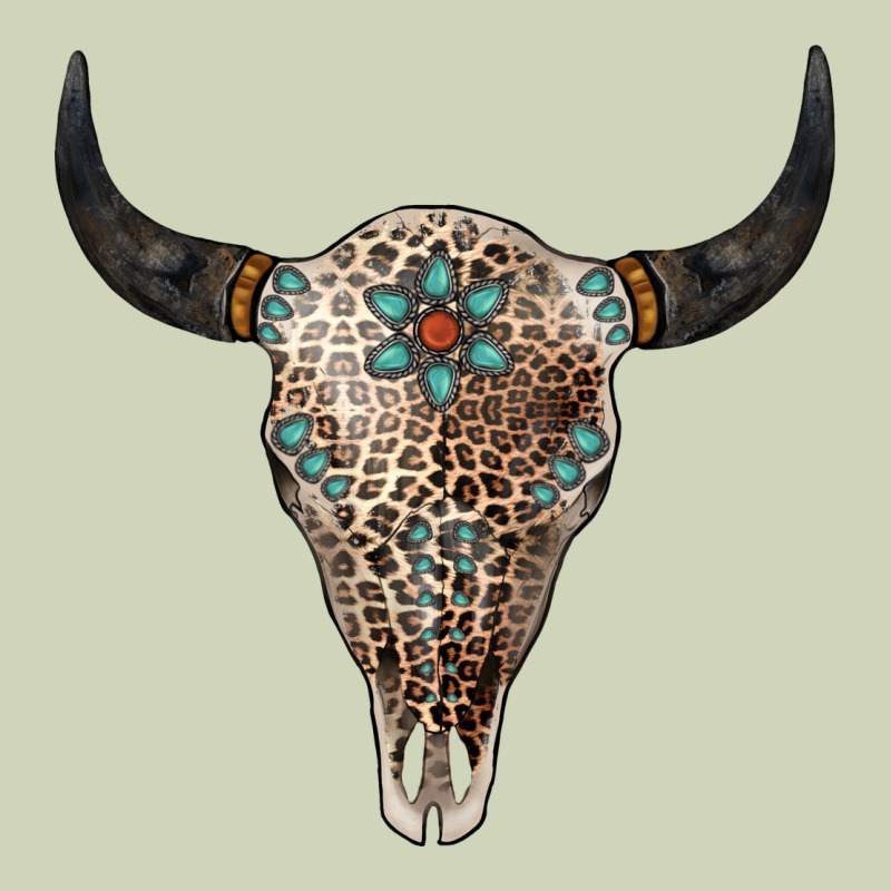 Leopard Bull Skull Heavyweight Hoodie by Jasminsmagicworld | Teevron
