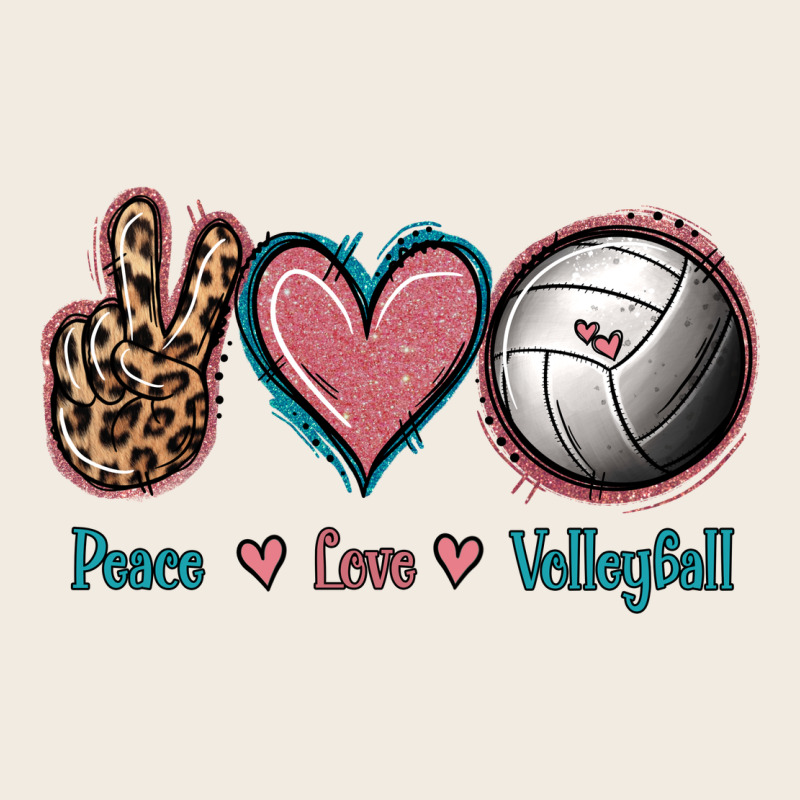 Peace Love Volleyball Premium Sweatshirt by Jasminsmagicworld | Teevron