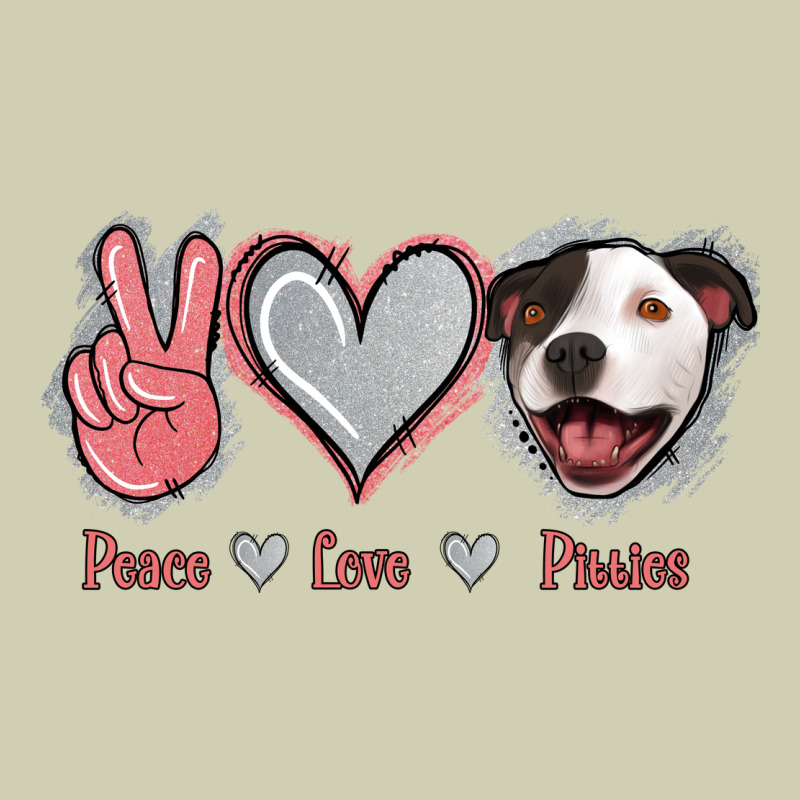 Peace Love Pitties Heavy Core Tee by Jasminsmagicworld | Teevron