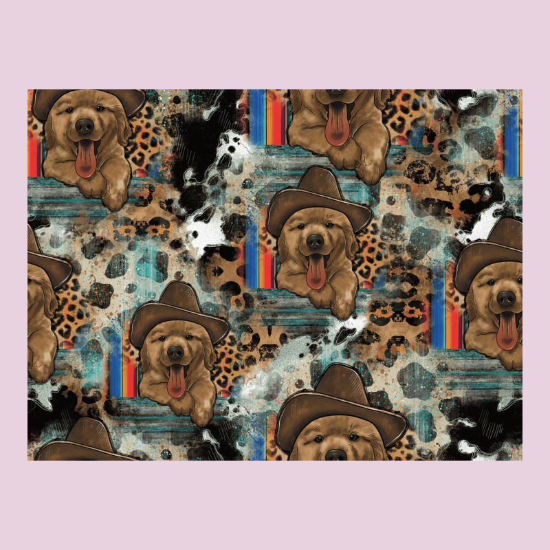 Dog Pattern Ladies Tee by CowhideDigitalArt | Teevron