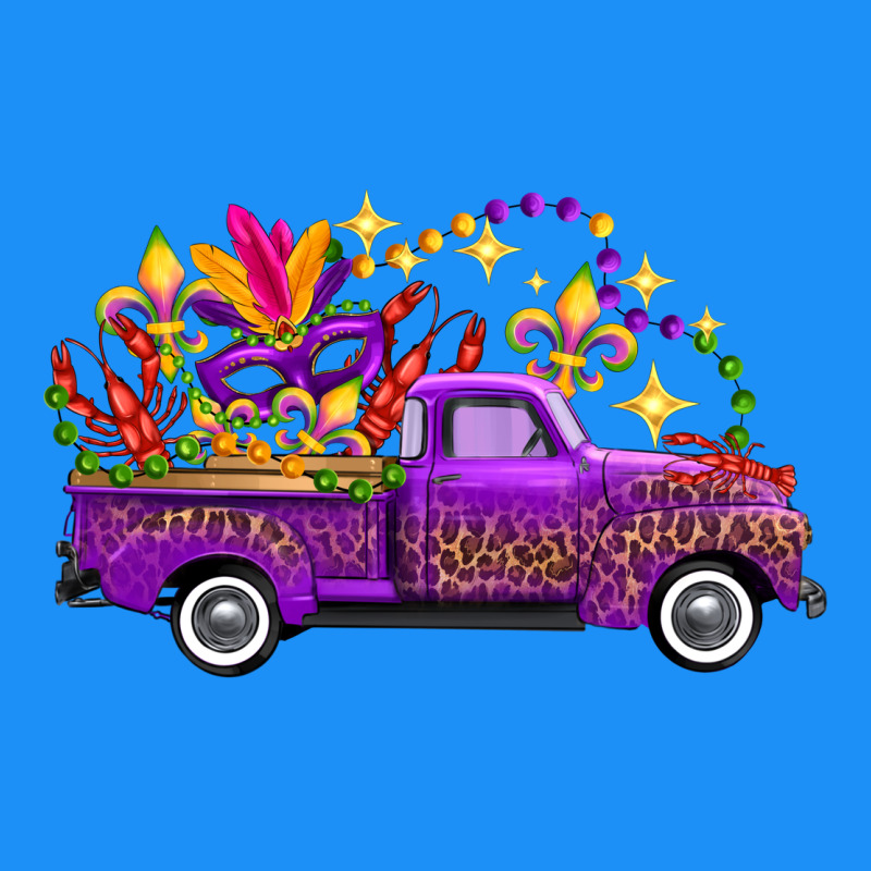 Mardi Gras Leopard Truck Classic Tee by FaDigitalArtStudio | Teevron