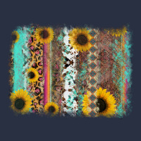 Aztec Leopard Turquoise Sunflower Background Heavyweight Sweatshirt | Teevron