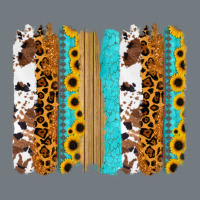 Turquoise Sunflowers Cowhide Leopard Glitter Background Heavyweight Sweatshirt | Teevron