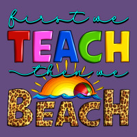 First We Teach Then We Beach Vintage Hoodie | Teevron