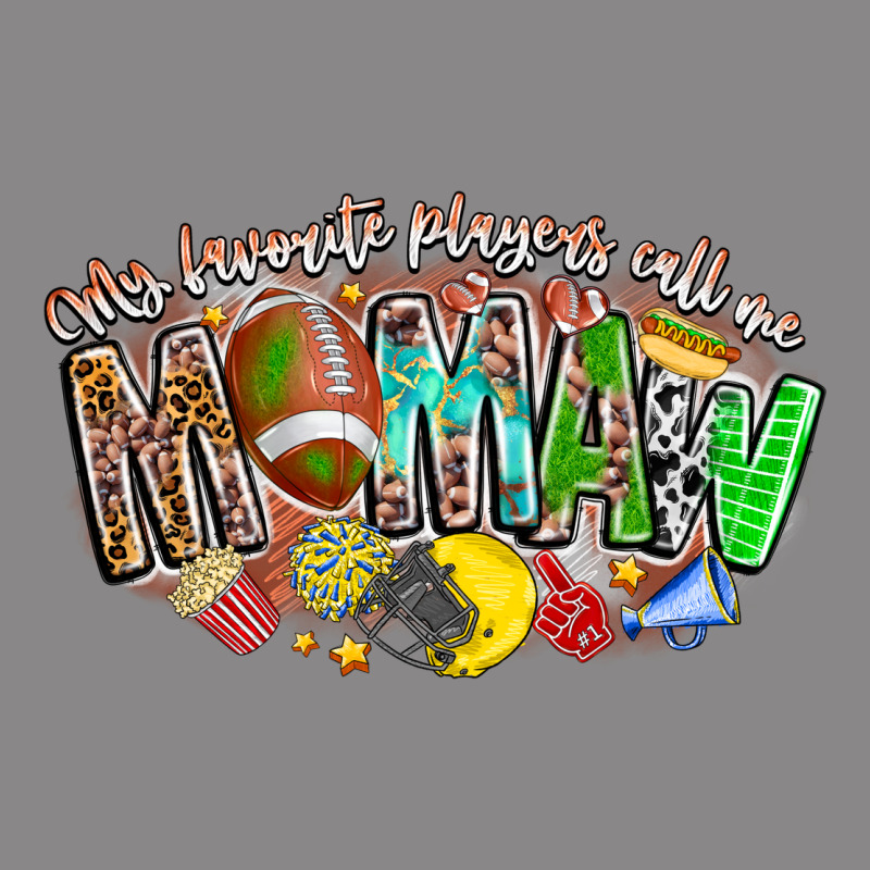 My Favorite Players Call Me Mawmaw Vintage Tee by CowhideDigitalArt | Teevron