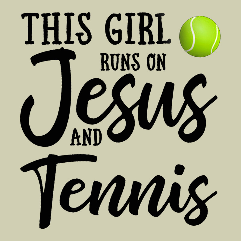This Girl Runs On Jesus And Tennis Heavy Core Tee by DesigneFamous | Teevron