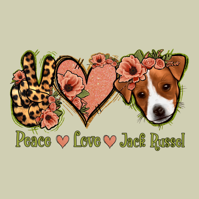 Peace Love Jack Russel Heavy Core Tee by Jasminsmagicworld | Teevron