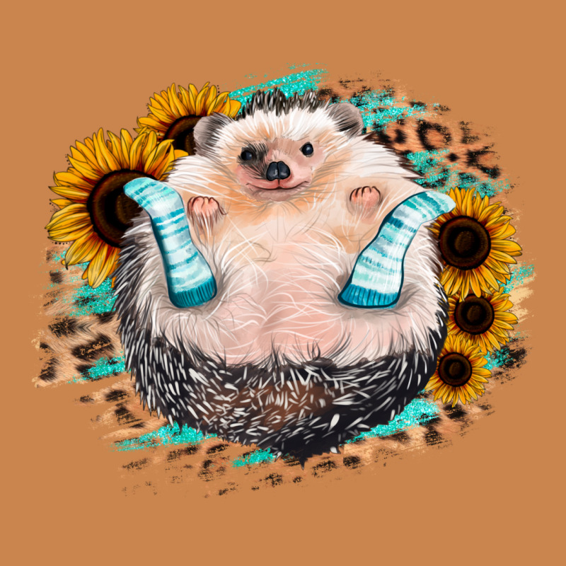 Sunflower Leopard Hedgehog Heavyweight Hoodie by Jasminsmagicworld | Teevron