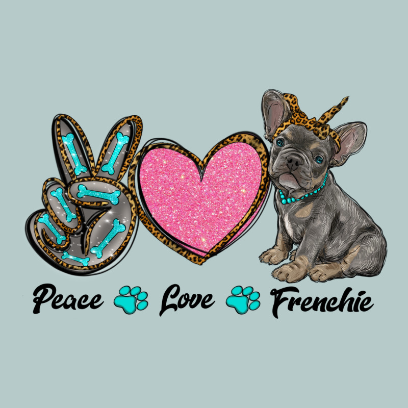 Peace Love Frenchie Heavy Core Tee by RanaPortraitStore | Teevron