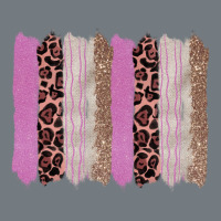 Pink Glitter Leopard Brushstroke Background Heavyweight Sweatshirt | Teevron