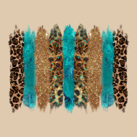 Glitter Turqoise Leopard Tooled Leather Background Heavyweight Sweatshirt | Teevron