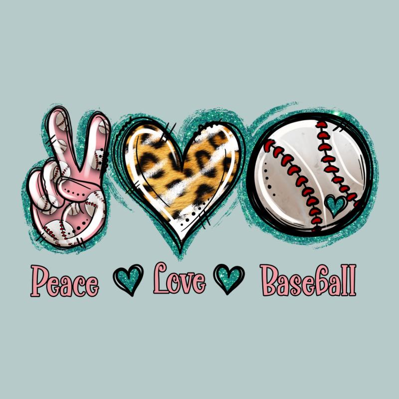 Peace Love Baseball Heavy Core Tee by Jasminsmagicworld | Teevron
