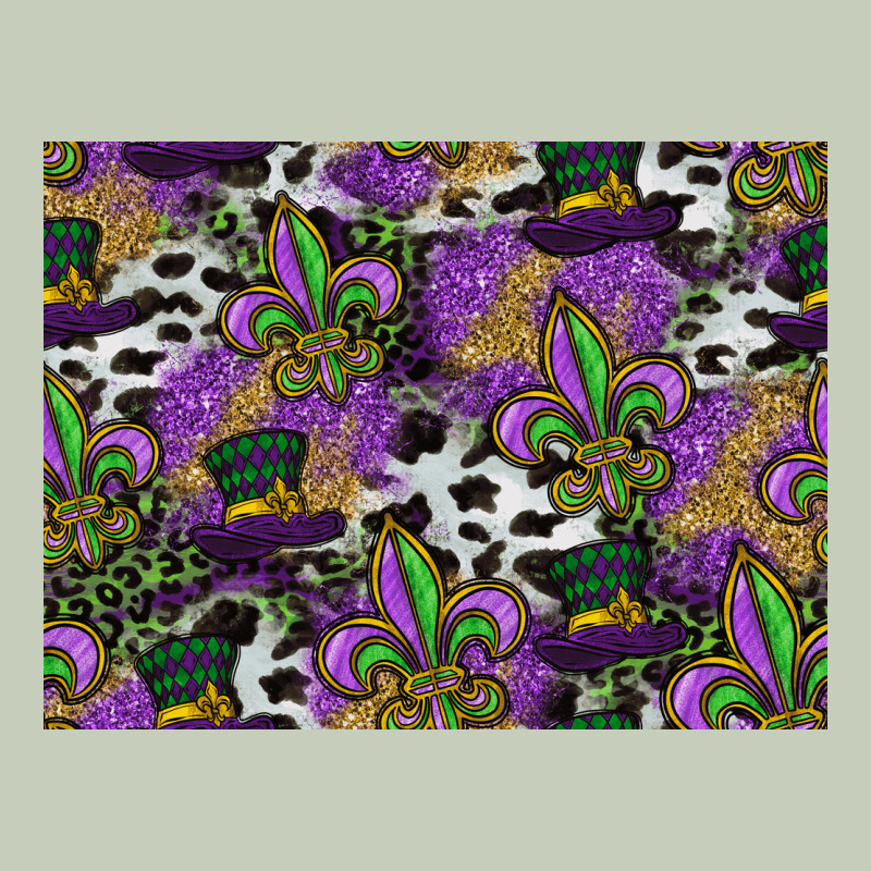 Mardi Gras Celebration Pattern Ladies Tee by CowhideDigitalArt | Teevron