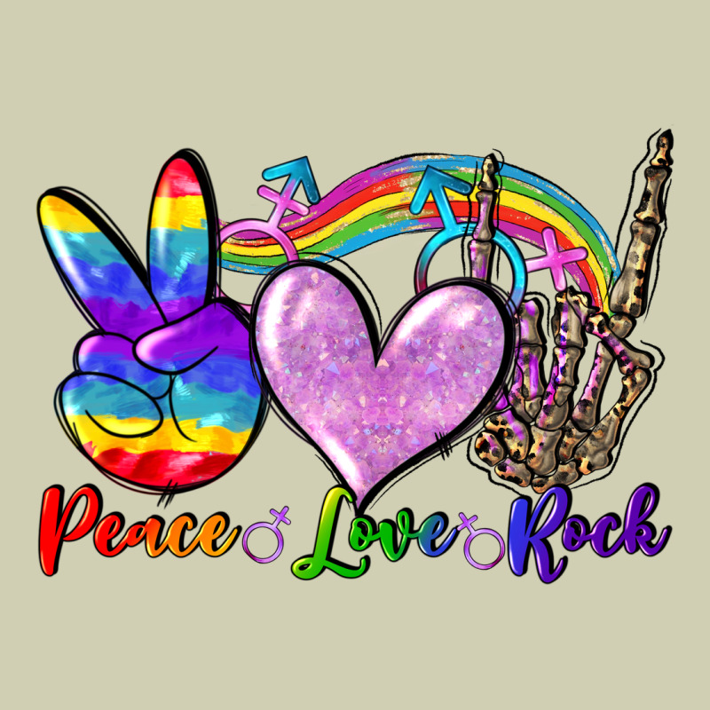 Peace Love Rock Heavy Core Tee by FaDigitalArtStudio | Teevron