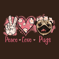 Peace Love Pugs Heavy Core Tee | Teevron