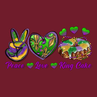 Peace Love Mardi Gras King Cake Zipper Hoodie | Teevron