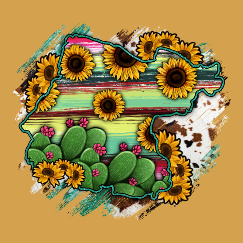 Guanajuato Sunflower Serape Map Urban Hoodie by RanaPortraitStore | Teevron