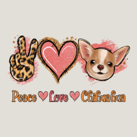 Peace Love Chihuahua Heavy Core Tee | Teevron