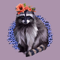Classy But A Little Thrashy Racoon With Flowers Heavyweight Hoodie | Teevron