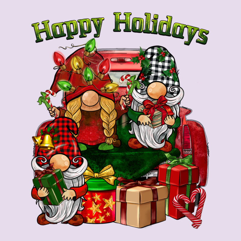 Happy Holidays Gnomes Truck Premium Hoodie by BarkalooDesign | Teevron