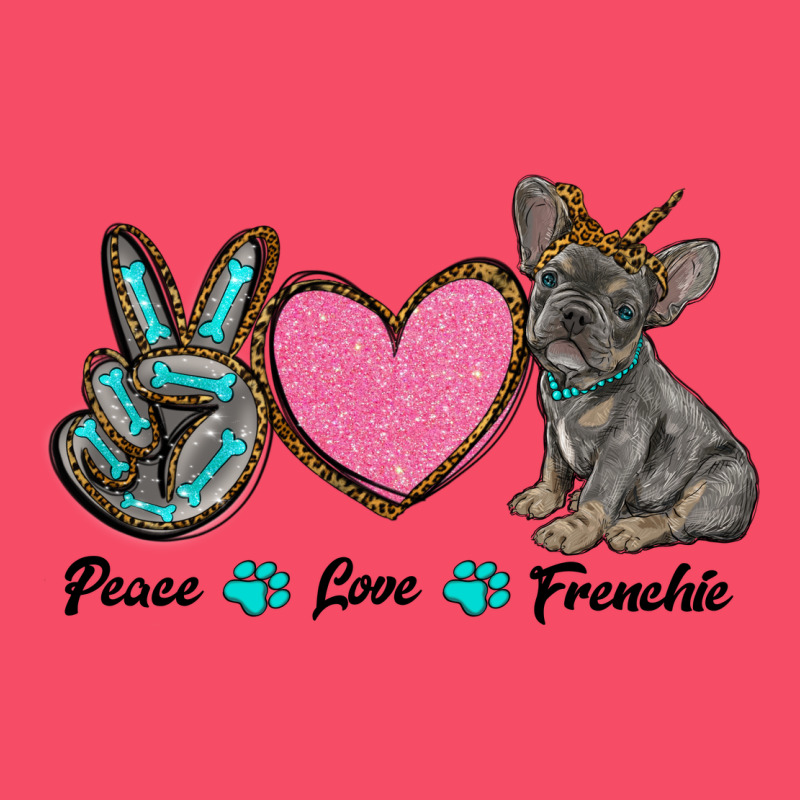 Peace Love Frenchie Premium Sweatshirt by RanaPortraitStore | Teevron