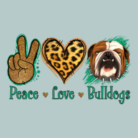 Peace Love Bulldog Heavy Core Tee | Teevron