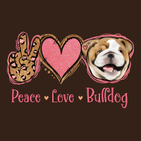Peace Love Bulldog Heavy Core Tee | Teevron