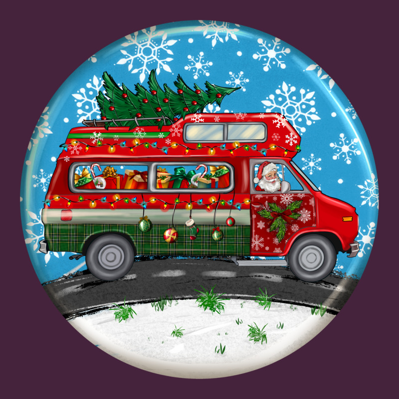 Santa Claus With Retro Van  Christmas Ornament Premium Tee by BundleAndBundleShop | Teevron