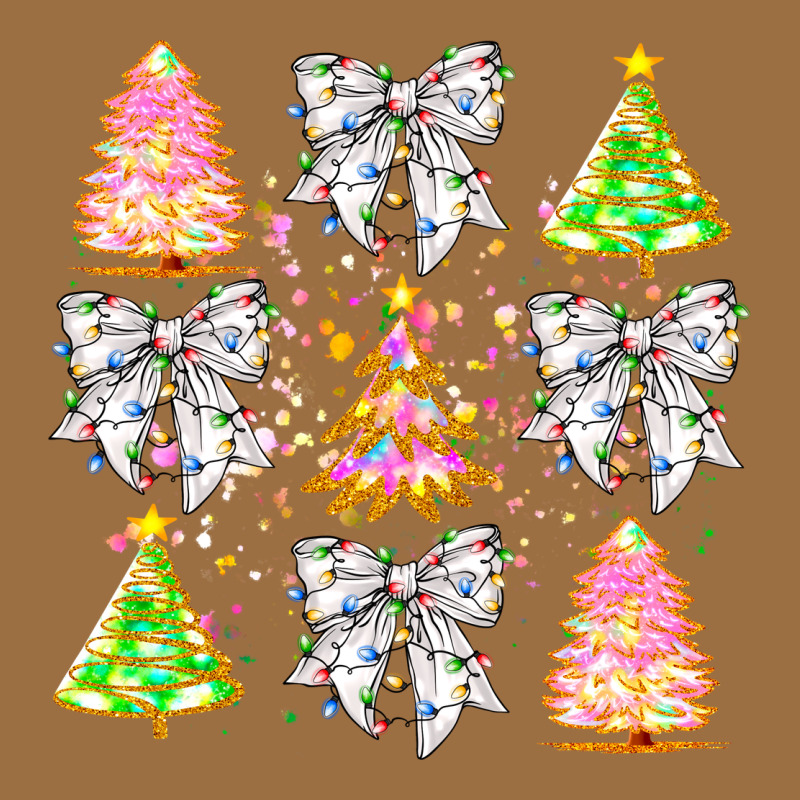 Christmas Trees And Bow Vintage Tee by CowhideDigitalArt | Teevron