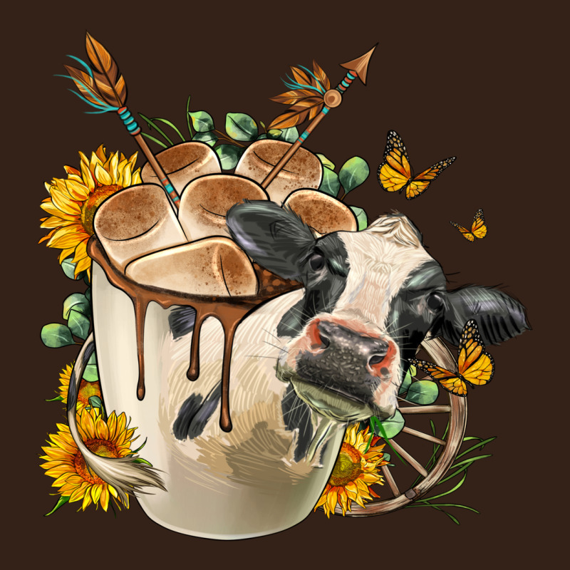 Black And White Cow Coffee Cup Heavy Core Tee by FaDigitalArtStudio | Teevron