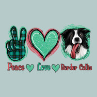 Peace Love Border Collie Heavy Core Tee | Teevron