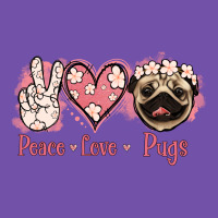 Peace Love Pugs Premium Sweatshirt | Teevron
