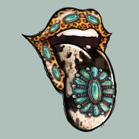 Turquoise Gemstone Leopard Cowhide Tongue Heavyweight Hoodie | Teevron