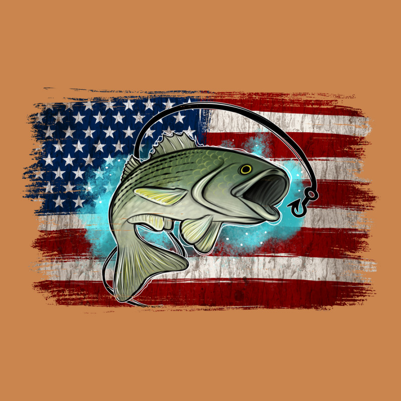 American Flag Fish Heavyweight Hoodie by Jasminsmagicworld | Teevron