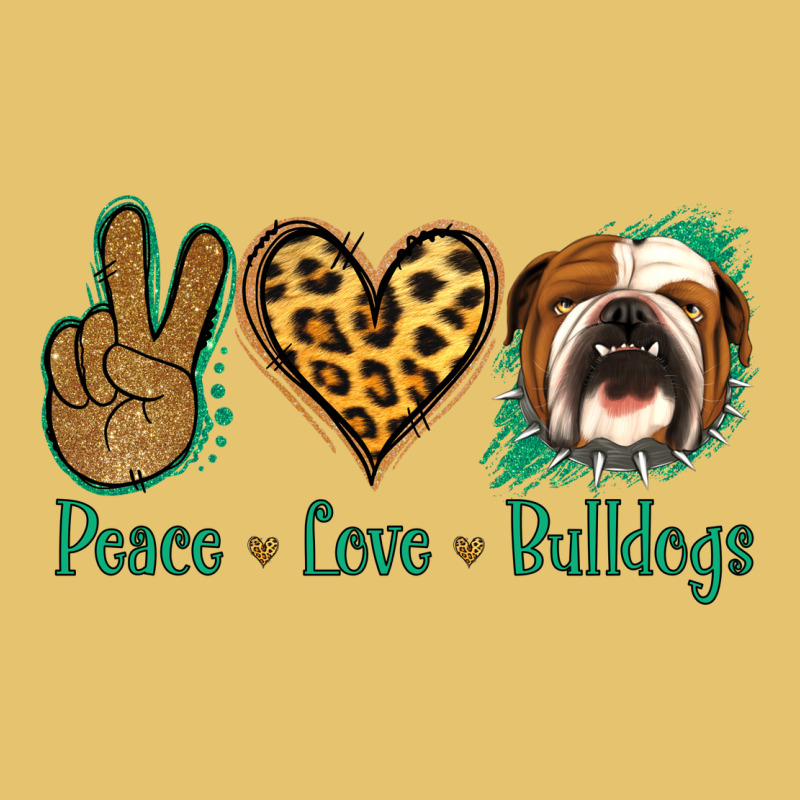 Peace Love Bulldog Premium Sweatshirt by Jasminsmagicworld | Teevron