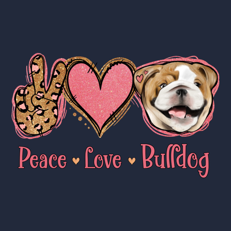 Peace Love Bulldog Premium Sweatshirt by Jasminsmagicworld | Teevron