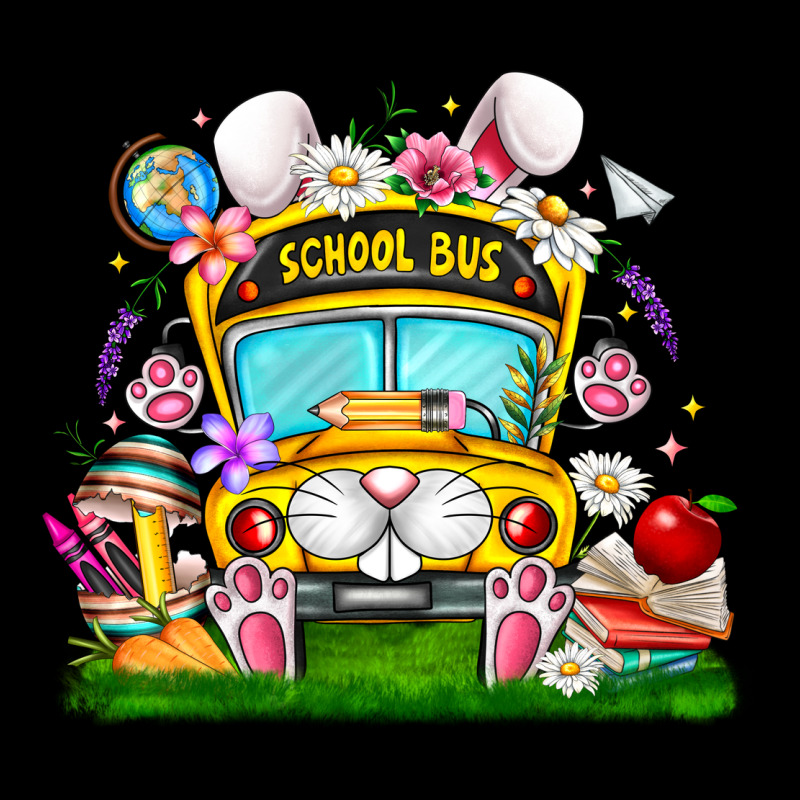 Easter School Bus Ladies Tee by CowhideDigitalArt | Teevron