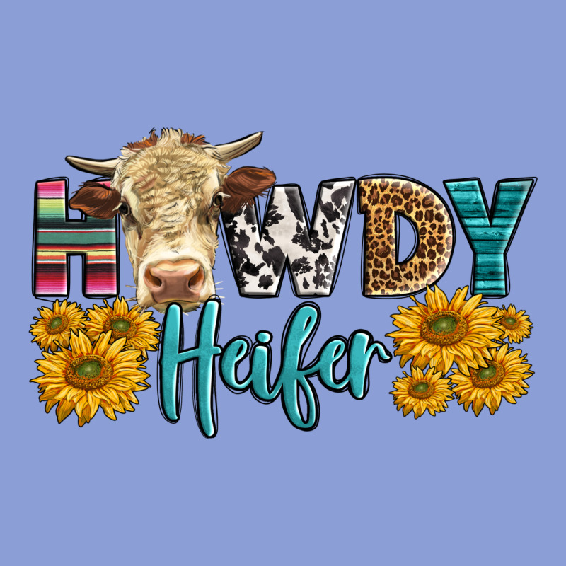 Western Howdy Heifer With Simmental Cow Long Sleeve Tee by LillyAllenDesigns | Teevron