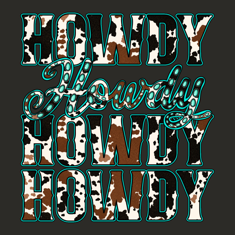 Howdy Cowhide Turquoise Heavy Core Tee by Jasminsmagicworld | Teevron