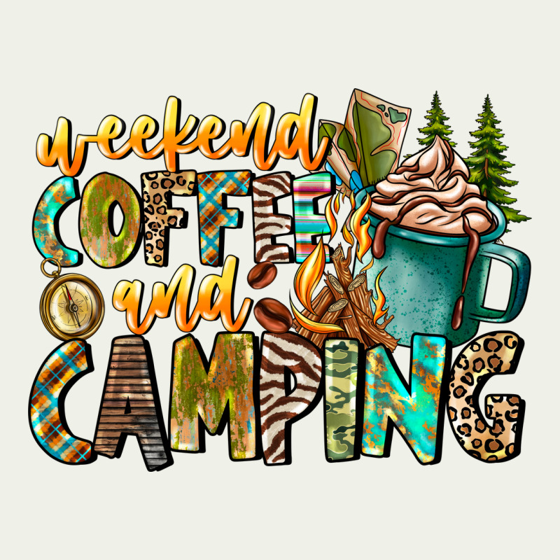 Weekends Coffee And Camping Urban Heavy Tee by CowhideDigitalArt | Teevron