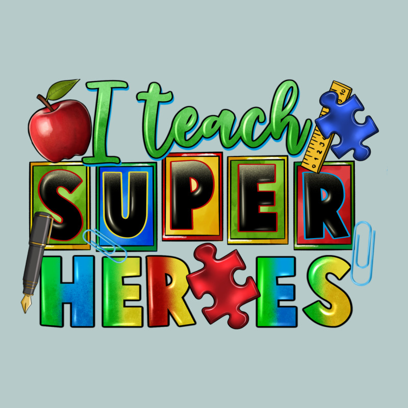 I Teach Super Heroes Heavy Core Tee by FaDigitalArtStudio | Teevron