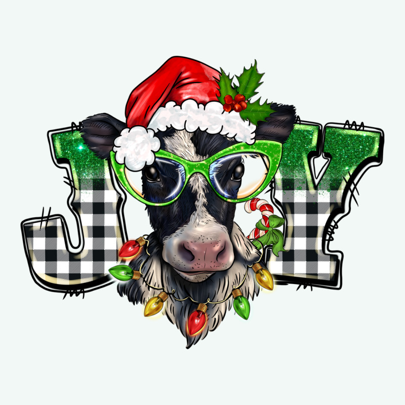 Christmas Joy Black And White Cow Premium Hoodie by BarkalooDesign | Teevron