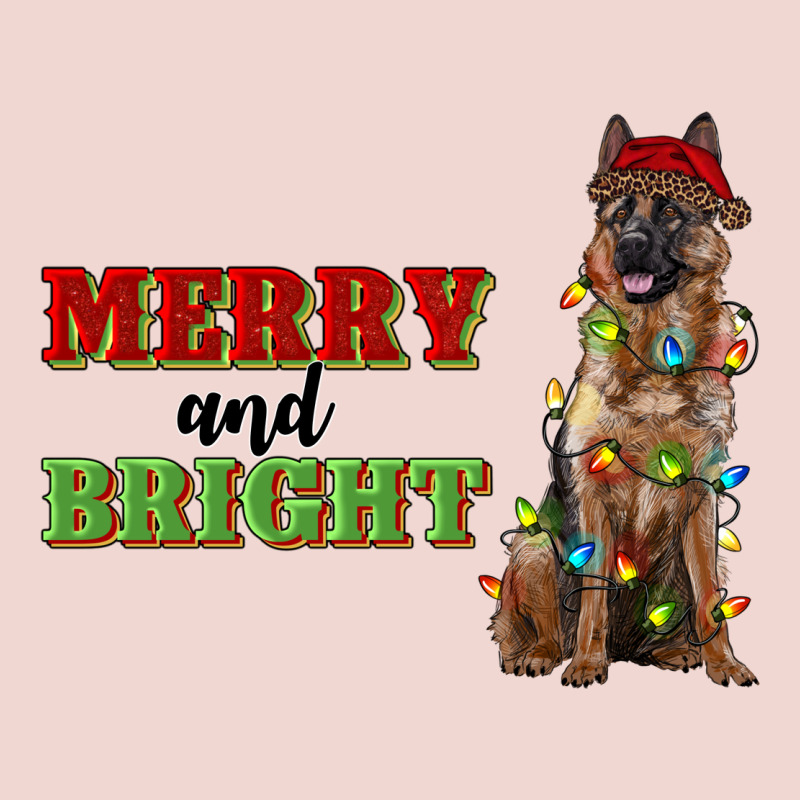 Merry And Bright German Shepherd Premium Sweatshirt by RanaPortraitStore | Teevron