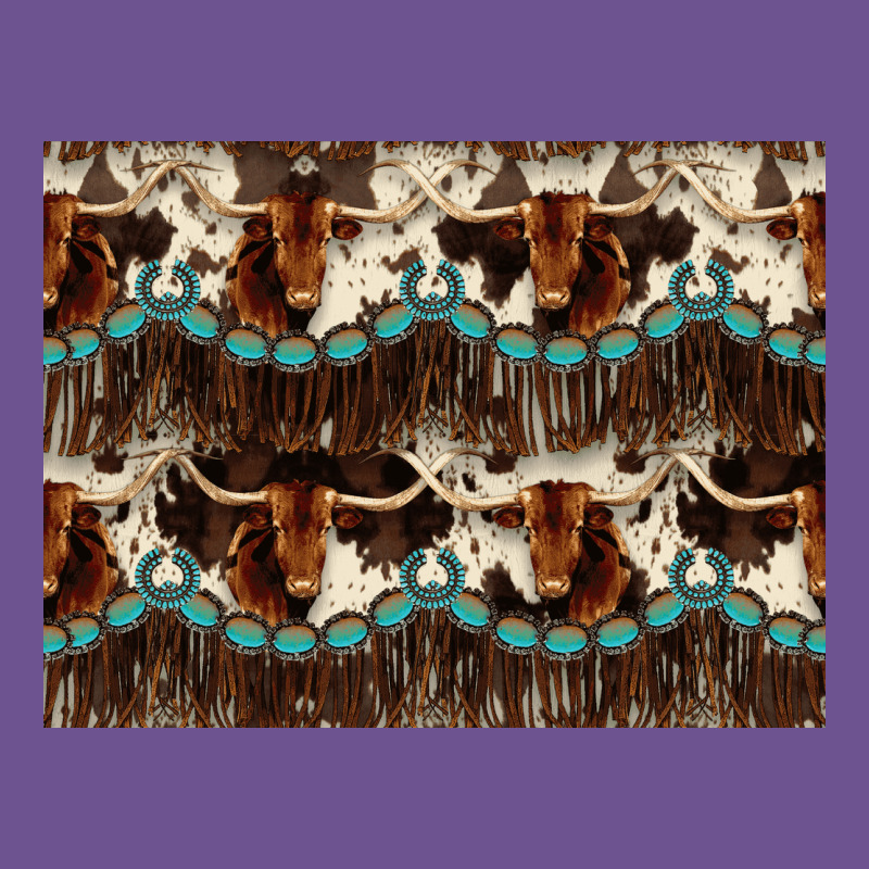 Longhorn Cow Pattern Vintage Tee by CowhideDigitalArt | Teevron