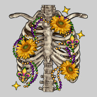 Mardi Gras Chest Sunflowers Skeleton Premium Tee | Teevron