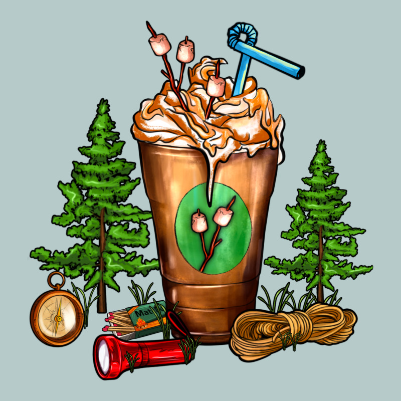 Camping Cold Drink Frappe Heavy Core Tee by FaDigitalArtStudio | Teevron