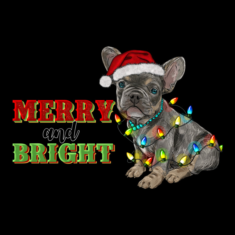 Merry And Bright French Bulldog Heavy Core Tee by RanaPortraitStore | Teevron