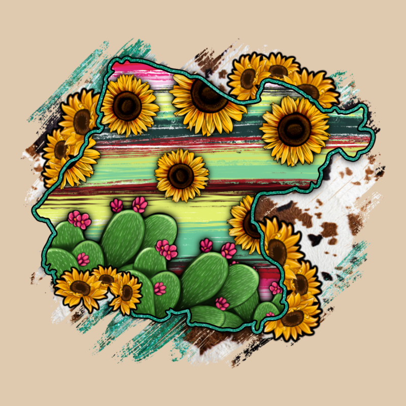 Guanajuato Sunflower Serape Map Heavyweight Sweatshirt by RanaPortraitStore | Teevron