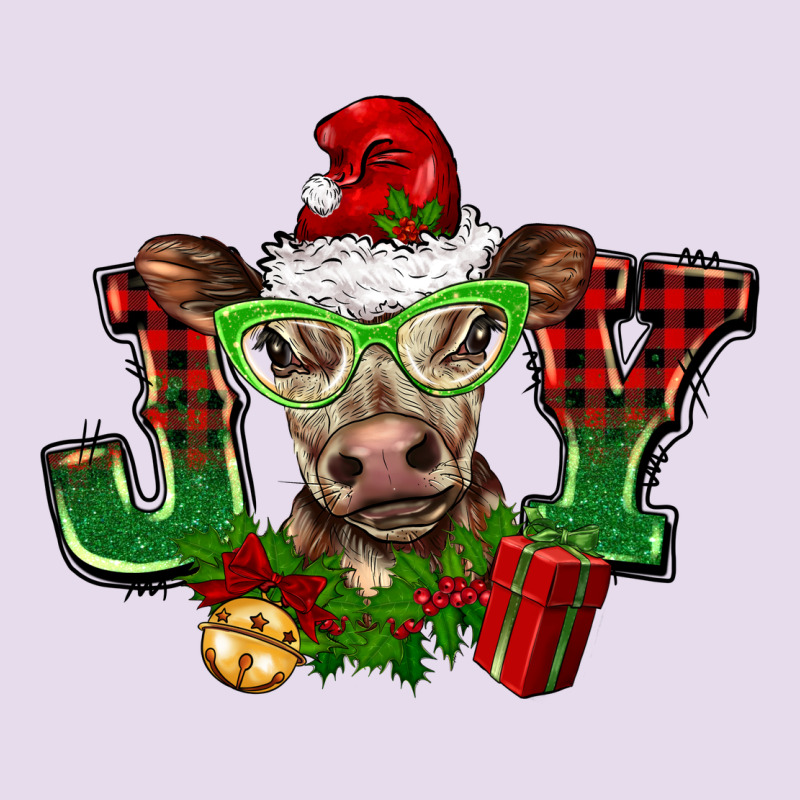 Christmas Joy Cow Premium Hoodie by BarkalooDesign | Teevron